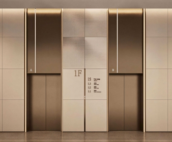 Modern Office Elevator Hall-ID:760765082