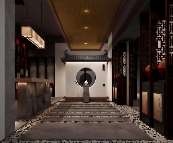 New Chinese Style Lobby Hall-ID:371887921