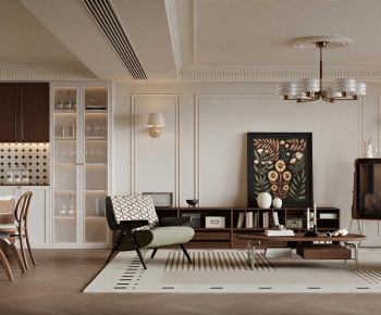 French Style A Living Room-ID:775051122