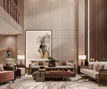 New Chinese Style A Living Room-ID:278665073