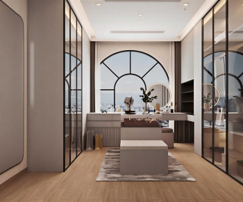 Modern Clothes Storage Area-ID:768929967