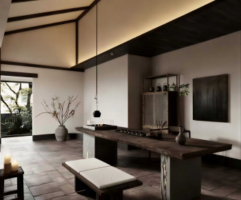 Wabi-sabi Style Tea House-ID:420975927
