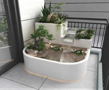 New Chinese Style Rockery Waterscape-ID:648679979
