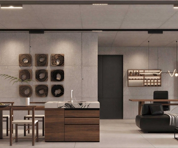 Industrial Style A Living Room-ID:245339958