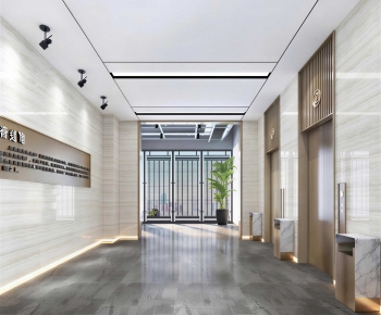 Modern Office Elevator Hall-ID:287606007