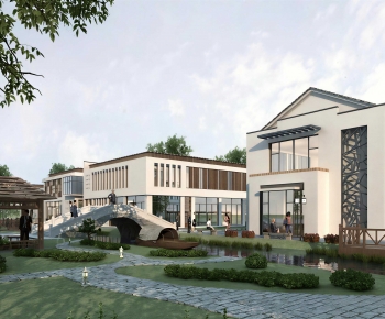 New Chinese Style Courtyard/landscape-ID:680289398