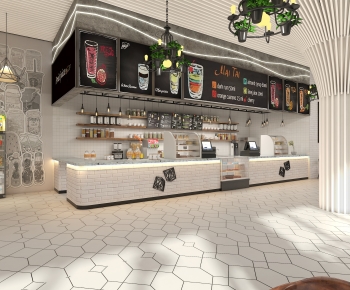 Industrial Style Milk Tea Shop-ID:836354021