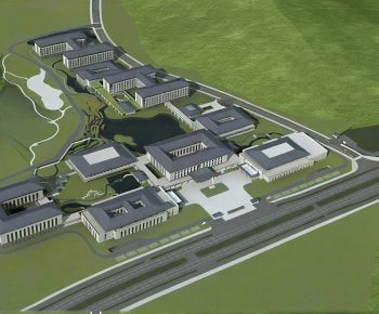 New Chinese Style Architectural Bird's-eye View Planning-ID:780844936