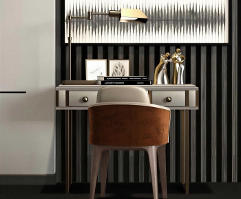 Modern Computer Desk And Chair-ID:812479977