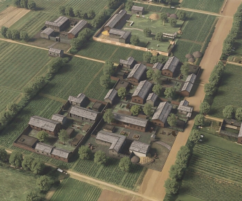 New Chinese Style Architectural Bird's-eye View Planning-ID:280674938