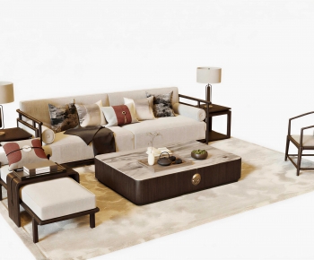 New Chinese Style Sofa Combination-ID:101821902