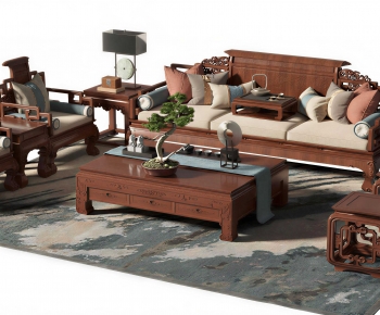 Chinese Style Sofa Combination-ID:638933908