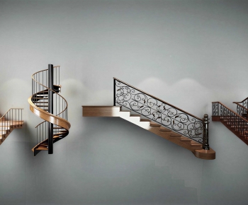 Simple European Style Staircase-ID:976018964