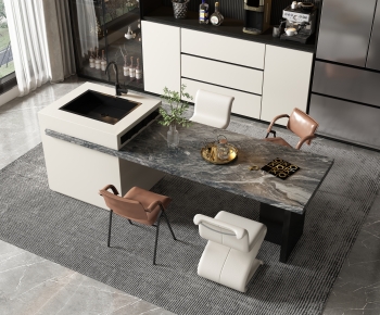 Modern Dining Table And Chairs-ID:784012081