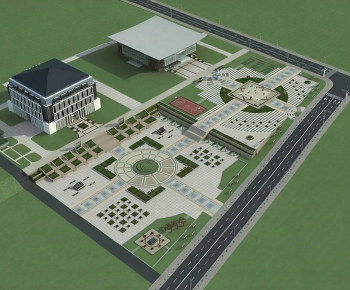 New Classical Style Architectural Bird's-eye View Planning-ID:801892045