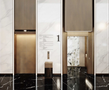Modern Office Elevator Hall-ID:339389097
