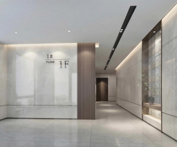 Modern Office Elevator Hall-ID:906619079