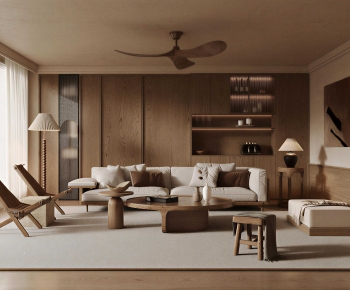 Wabi-sabi Style A Living Room-ID:147001031