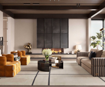 Modern A Living Room-ID:197087055