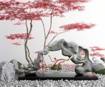New Chinese Style Rockery Waterscape-ID:705405003