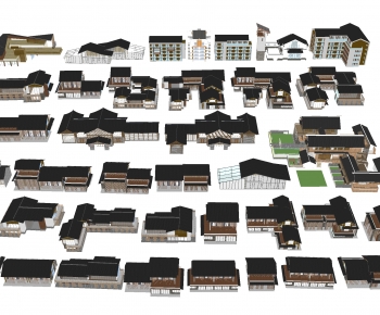 New Chinese Style Appearance Of Commercial Building-ID:849634891