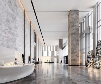 Modern Office Reception Desk-ID:804732088