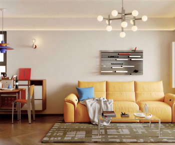 Modern A Living Room-ID:666532049