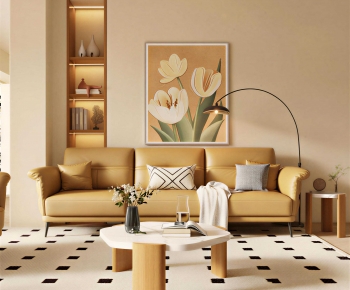 Modern A Living Room-ID:671655899