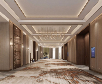 New Chinese Style Lobby Hall-ID:100944047