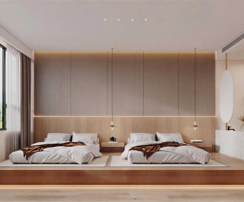 Wabi-sabi Style Bedroom-ID:532567029