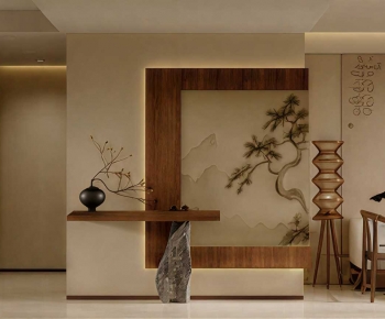 New Chinese Style A Living Room-ID:574817908