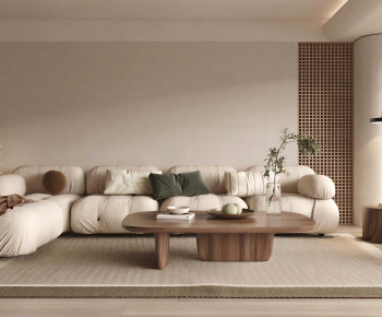 Wabi-sabi Style A Living Room-ID:951404092