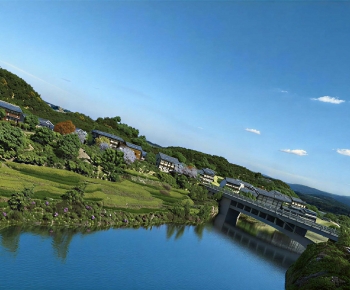 Chinese Style Architectural Bird's-eye View Planning-ID:619191889