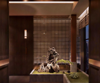 New Chinese Style Plant Landscaping-ID:406460821