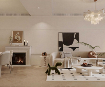 French Style A Living Room-ID:216775893
