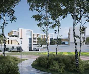 Modern School Building-ID:959904918