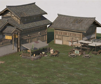 Chinese Style Appearance Of Commercial Building-ID:592019082