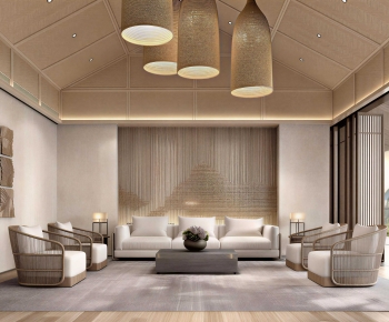 Wabi-sabi Style A Living Room-ID:863260032