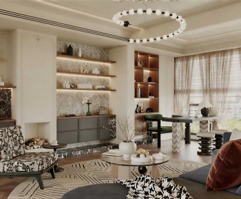 Modern A Living Room-ID:345192913
