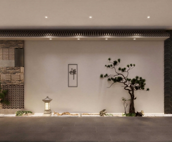 New Chinese Style Hallway-ID:197649086