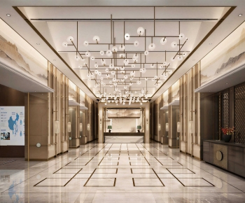 New Chinese Style Lobby Hall-ID:345430499