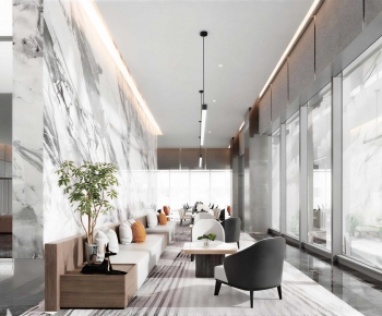 Modern Office Reception Desk-ID:373575935