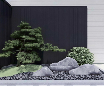 Japanese Style Rockery Waterscape-ID:624771125