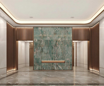 Modern Office Elevator Hall-ID:194741966