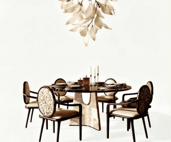 New Chinese Style Dining Table And Chairs-ID:378037938