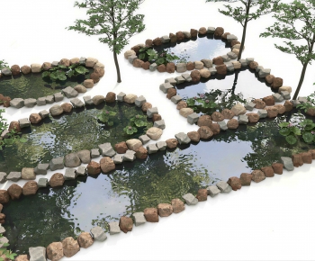 New Chinese Style Rockery Waterscape-ID:750338086