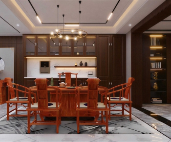 New Chinese Style Dining Room-ID:143680102