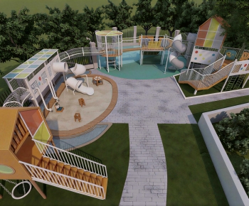 Modern Park Landscape-ID:810411931