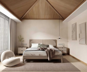 Wabi-sabi Style Bedroom-ID:316245085