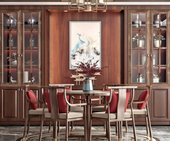 New Chinese Style Dining Room-ID:490287078